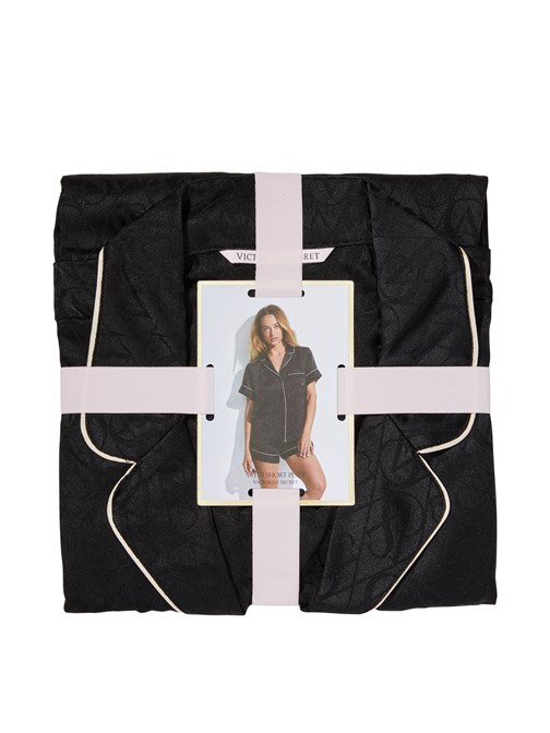 Saten Kısa Pijama Takımı