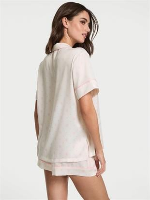 Saten Kısa Pijama Takımı