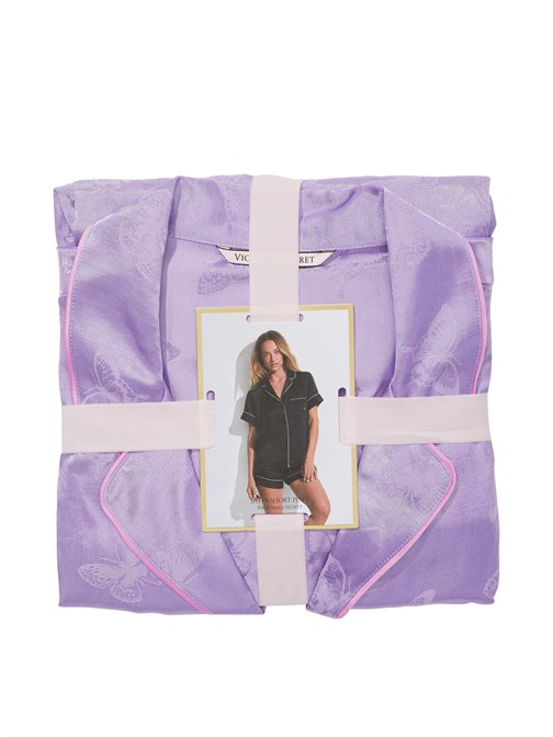 Saten Kısa Pijama Takımı