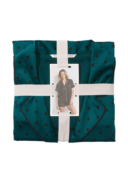 Saten Kısa Pijama Takımı