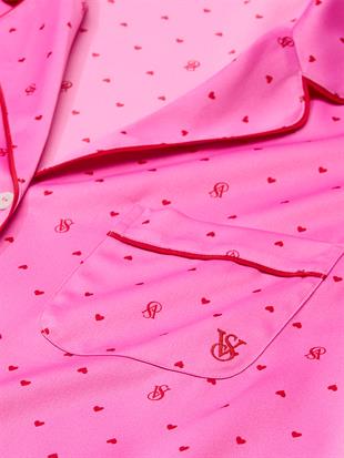 Saten Kısa Pijama Takımı