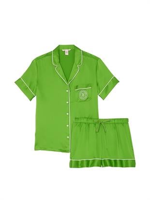 Saten Kısa Pijama Takımı