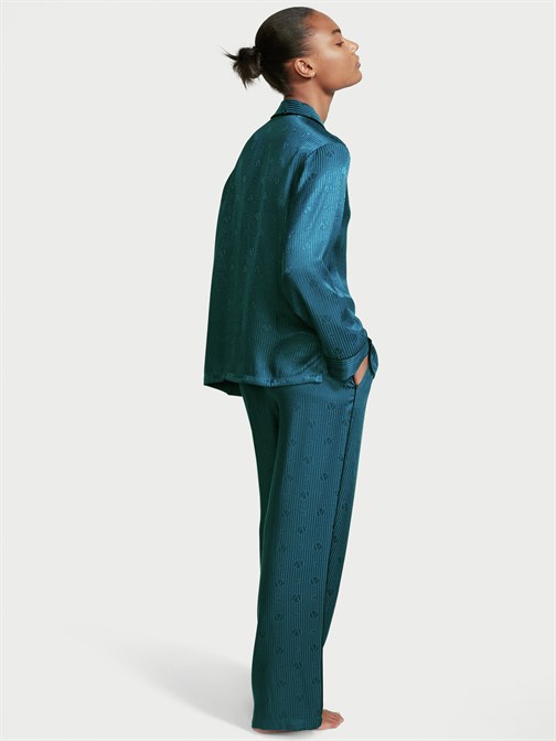 Saten Pantolonlu Pijama Takımı