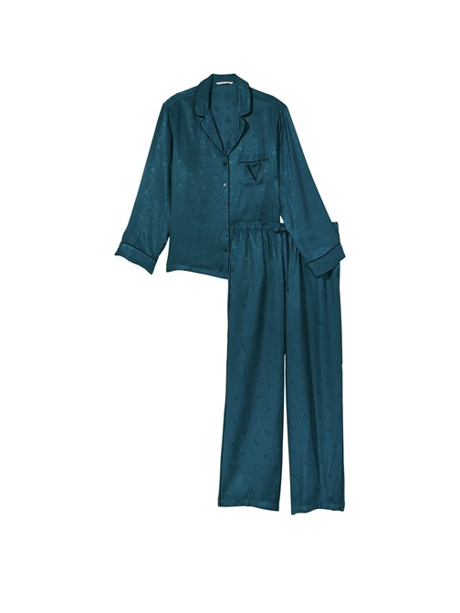 Saten Pantolonlu Pijama Takımı