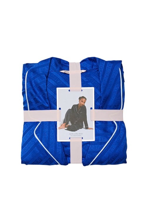 Saten Uzun Pijama Takımı