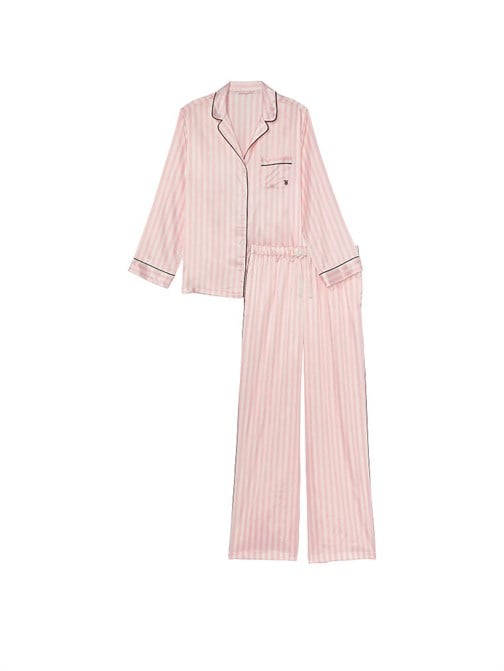 Saten Uzun Pijama Takımı