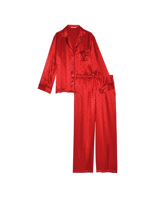 Saten Uzun Pijama Takımı