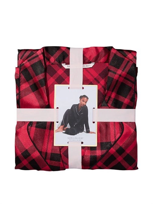 Saten Uzun Pijama Takımı