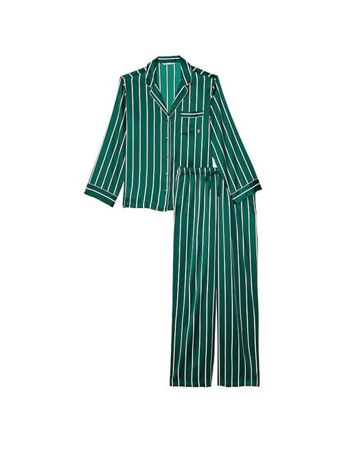 Saten Uzun Pijama Takımı