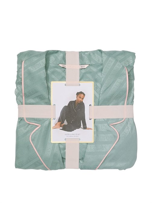Saten Uzun Pijama Takımı