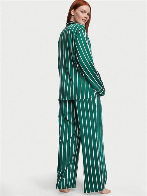 Saten Uzun Pijama Takımı