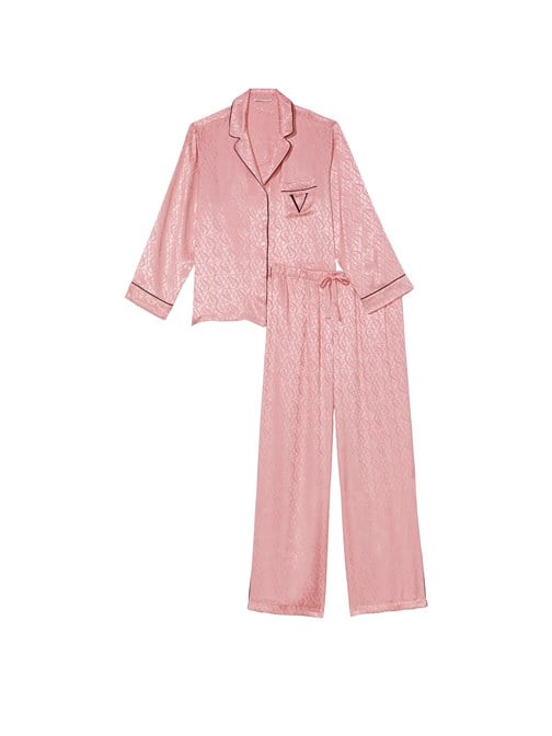 Saten Uzun Pijama Takımı