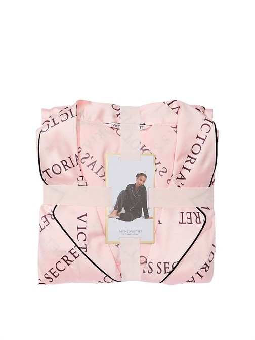 Saten Uzun Pijama Takımı