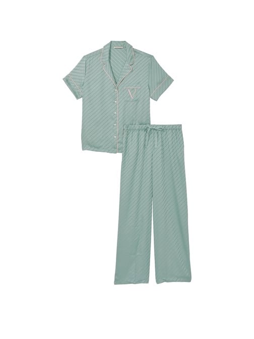 Saten Uzun Pijama Takımı