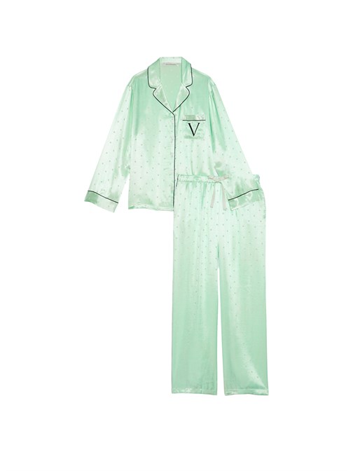 Saten Uzun Pijama Takımı