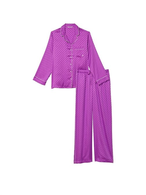 Saten Uzun Pijama Takımı