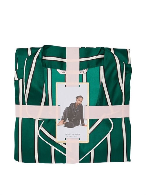 Saten Uzun Pijama Takımı