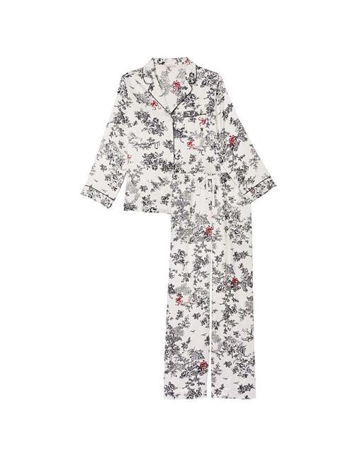 Saten Uzun Pijama Takımı
