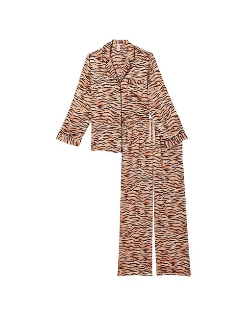 Saten Uzun Pijama Takımı