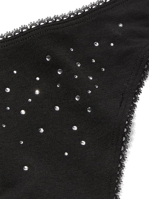 Scatter Shine Esnek Pamuklu Derin Bacak Kesim Scoop Tanga