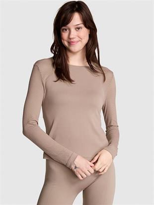 Seamless Drapey Uzun Kollu Tişört