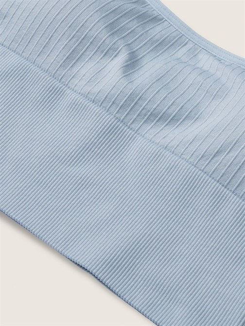 SEAMLESS İNCE ASTARLI DERİN YAKA SPORCU CROP TOP