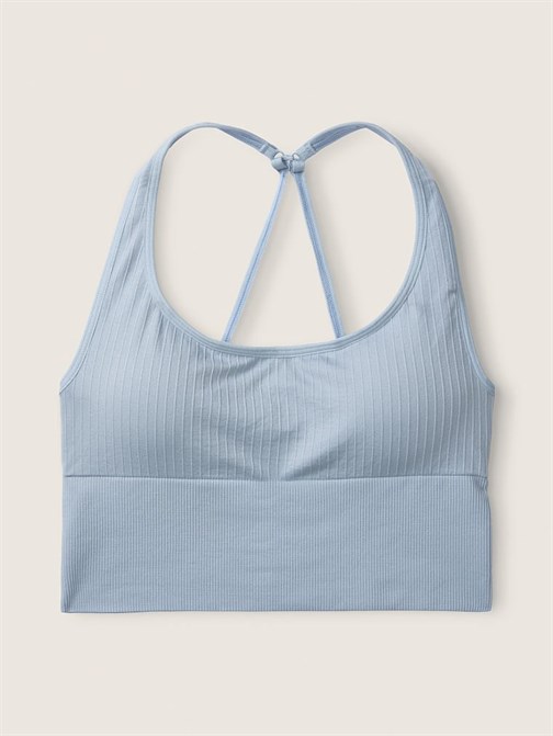 SEAMLESS İNCE ASTARLI DERİN YAKA SPORCU CROP TOP