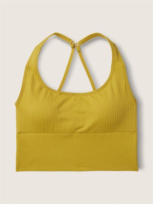 SEAMLESS İNCE ASTARLI DERİN YAKA SPORCU CROP TOP