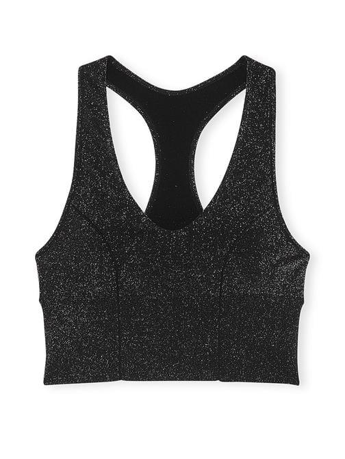 Seamless Işıltılı Dekolteli Racerback Sporcu Sütyeni