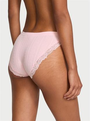 Seamless Kalpli Pointelle Bikini Külotu