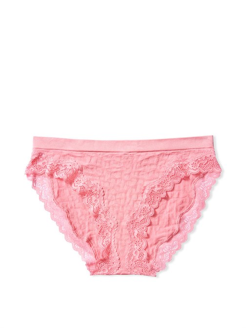 Seamless Lace Trim Bikini Panty