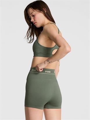 Seamless Logolu Biker Tayt
