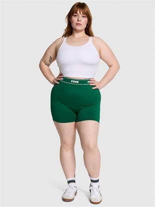 Seamless Logolu Biker Tayt