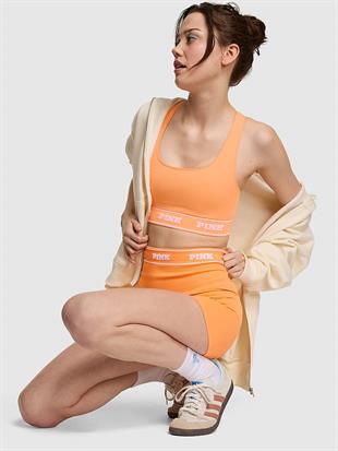Seamless Logolu Biker Tayt