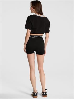 Seamless Logolu Biker Tayt