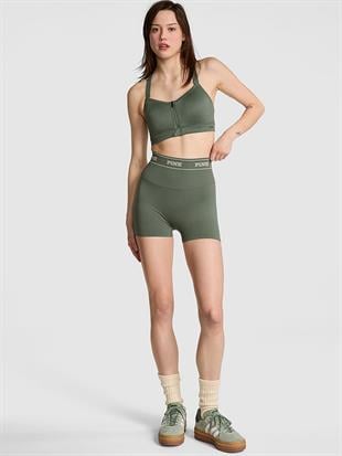 Seamless Logolu Biker Tayt