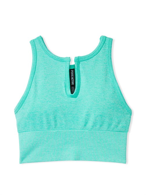 Seamless Split Neck Sports Bra