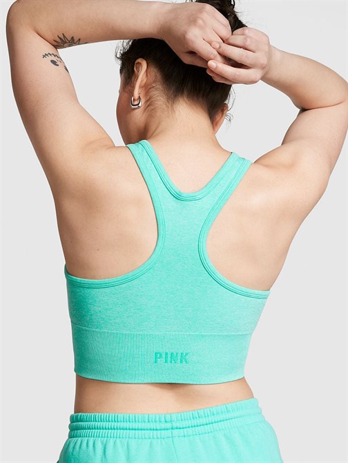 Seamless Split Neck Sports Bra