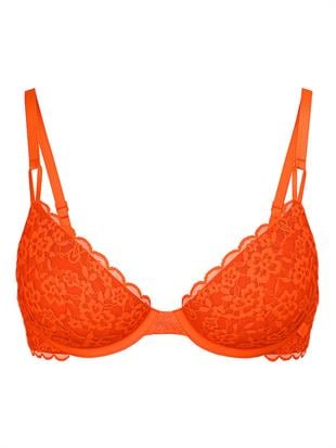 Sexy Tee Dantelli Desteksiz Demi Sütyen