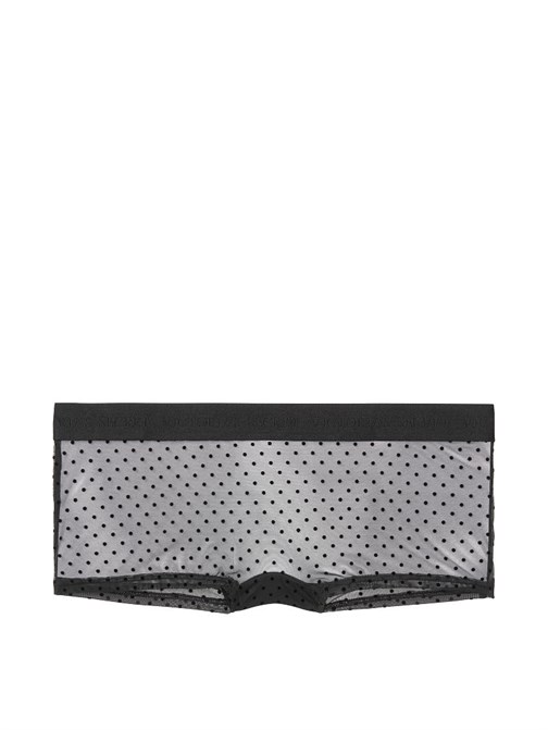 Sheer Mesh Dot Boyshort Panty