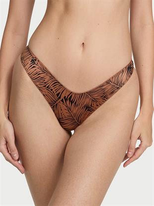 Strappy-Back Charm High-Leg Thong Panty