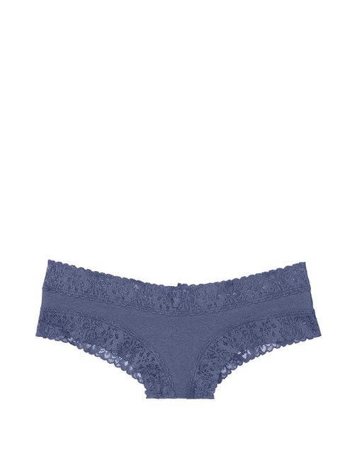 Stretch Cotton Lace-waist Cheeky Panty