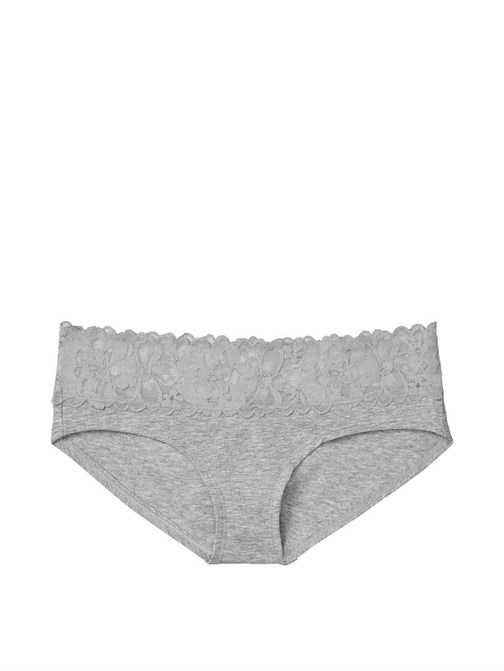 Stretch Cotton Lace-waist Hiphugger Panty