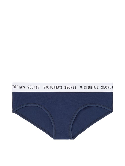 Stretch Cotton Logo Hiphugger Panty