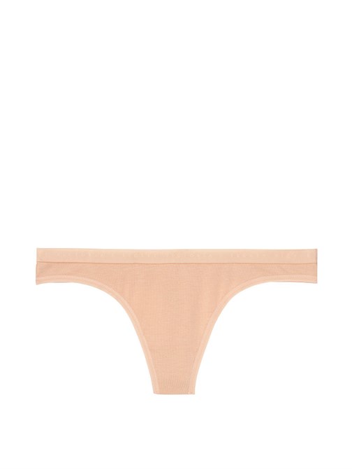 Stretch Cotton Thong Panty