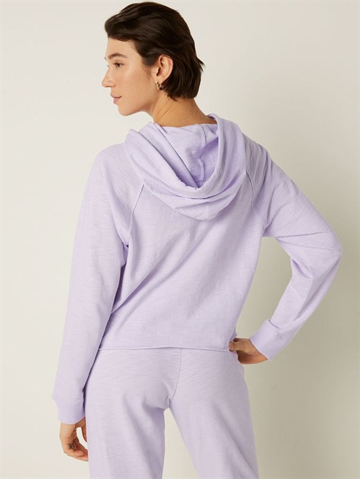 Summer Lounge Cotton Zip-Up Hoodie