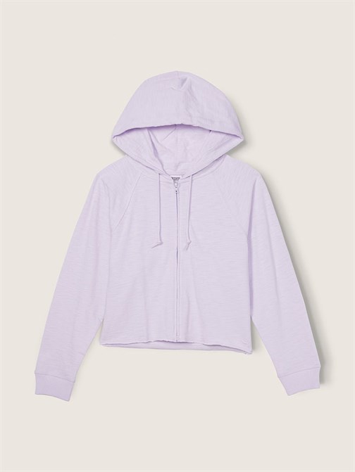 Summer Lounge Cotton Zip-Up Hoodie