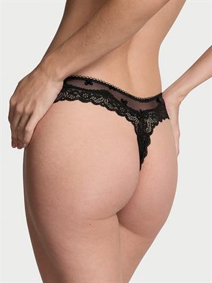 Tease Dantelli Derin Bacak Kesim Tanga