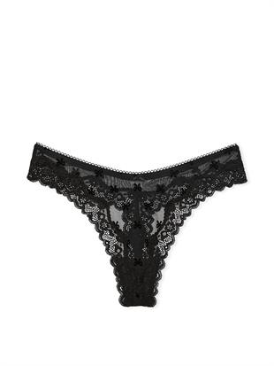 Tease Dantelli Derin Bacak Kesim Tanga