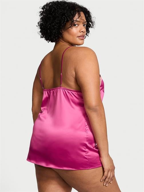 Tease Saten Dantelli Mini Gecelik